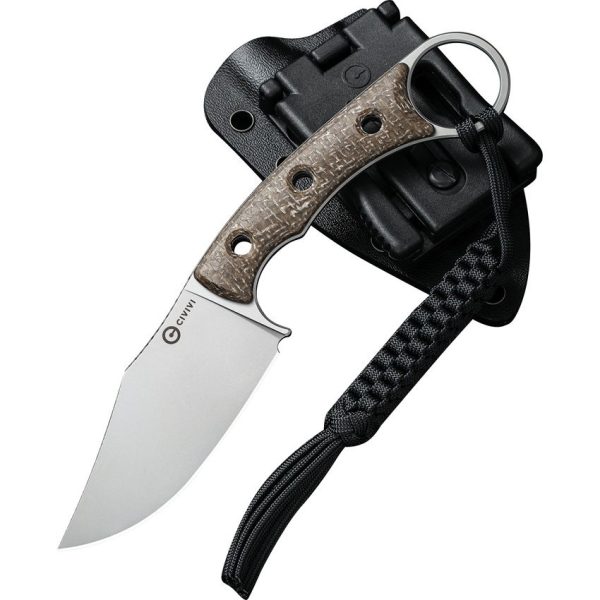 Civivi Midwatch Brown Fixed Blade - N690 Clip Point