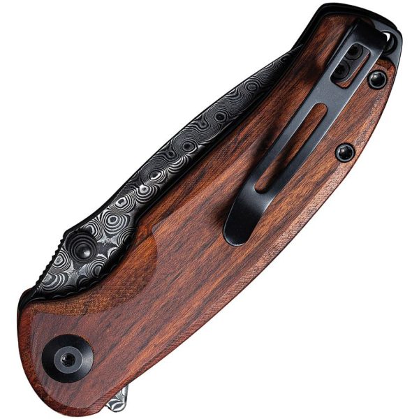 Civivi Pintail Linerlock Damascus Wood