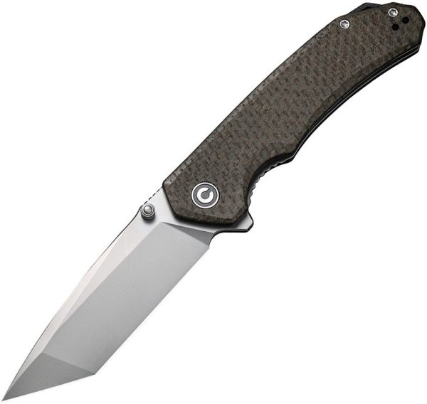 CIVC2023F.jpg Civivi Brazen Linerlock D2 Tanto - Green Micarta