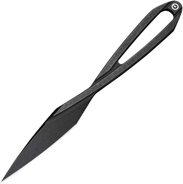 Civivi D-Art Neck Knife - Black Stonewash D2