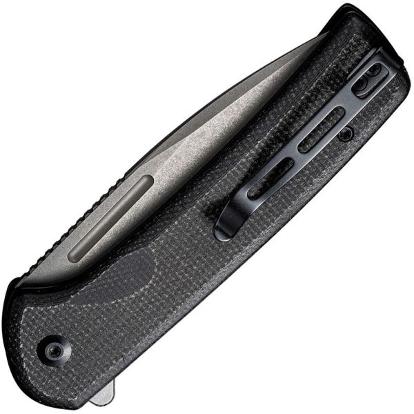Civivi Conspirator Button Lock Black Micarta