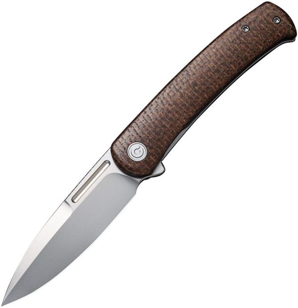 Civivi Cetos Framelock Brown Micarta 14C28N