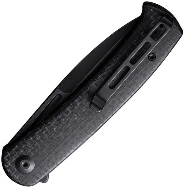 Civivi Caetus Linerlock Black Burlap Micarta