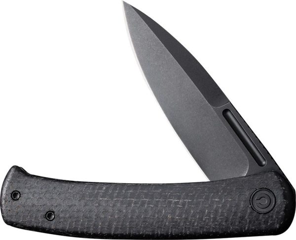 Civivi Caetus Linerlock Black Burlap Micarta