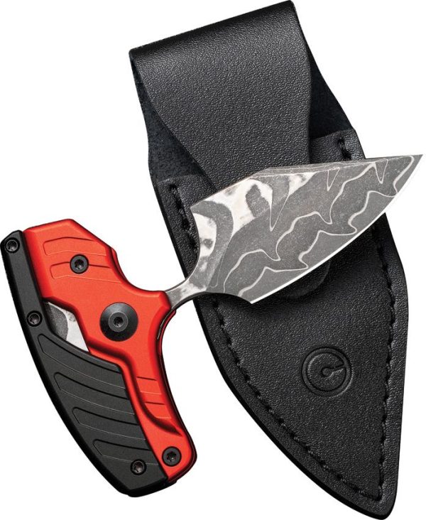CIVC21036DS1_add_04.jpg Civivi Typhoeus Damascus Fixed Blade - Red Aluminum
