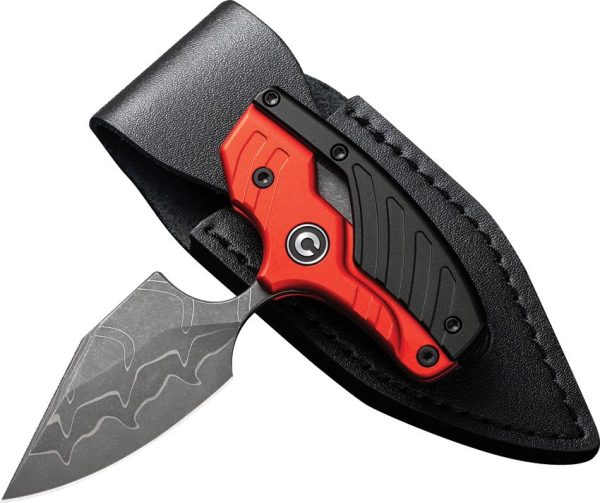 CIVC21036DS1_add_05.jpg Civivi Typhoeus Damascus Fixed Blade - Red Aluminum