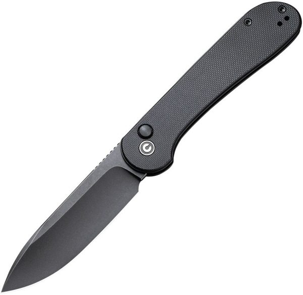 Civivi Elementum Button Lock - Black G10