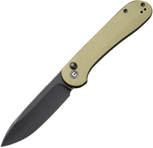 Civivi Elementum Button Lock - Olive Micarta