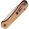 Civivi Elementum Button Lock Brown Canvas Micarta