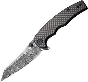 CIVC21043DS1.jpg Civivi P87 Damascus Folder Carbon Fiber