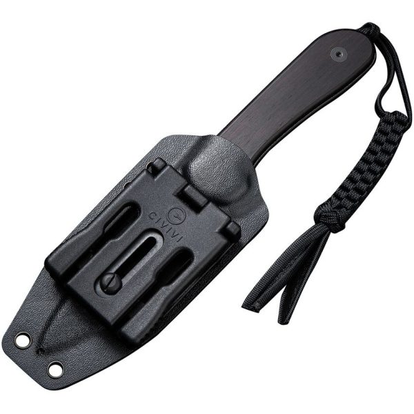 Civivi Elementum Fixed Blade Damascus Ebony