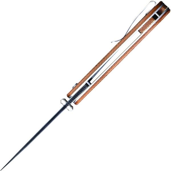 Civivi Imperium Linerlock Damascus Micarta