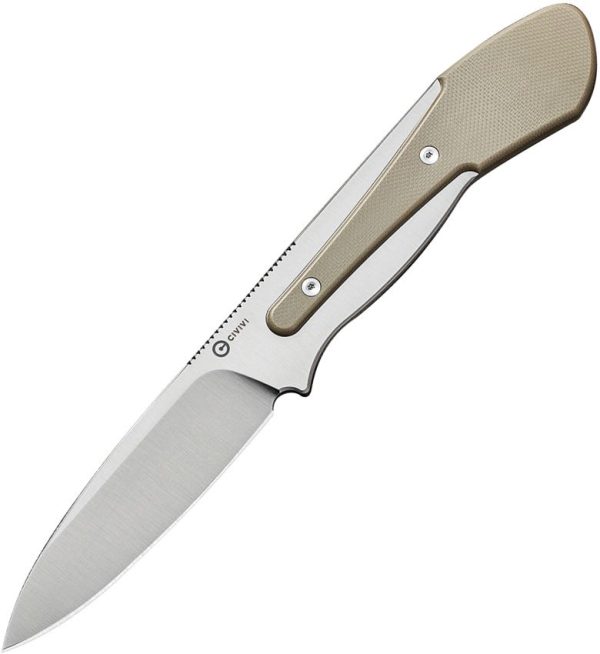 CIVC22009D2.jpg Civivi Varius Fixed Blade D2 Tool Steel Tan G10