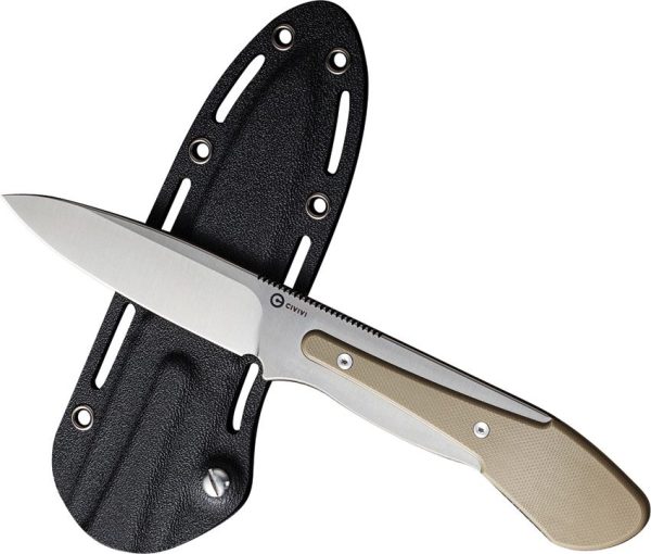 CIVC22009D2_add_05.jpg Civivi Varius Fixed Blade D2 Tool Steel Tan G10