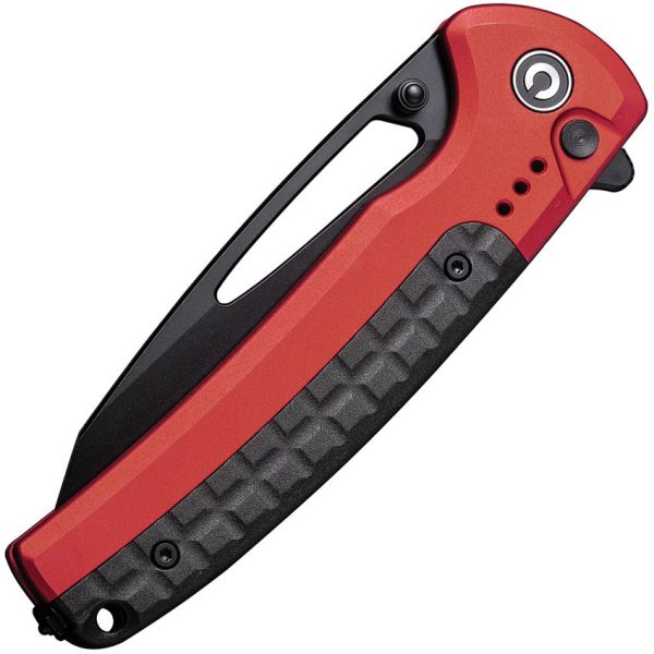 Civivi Sentinel Strike Button Lock - Red Handle K110