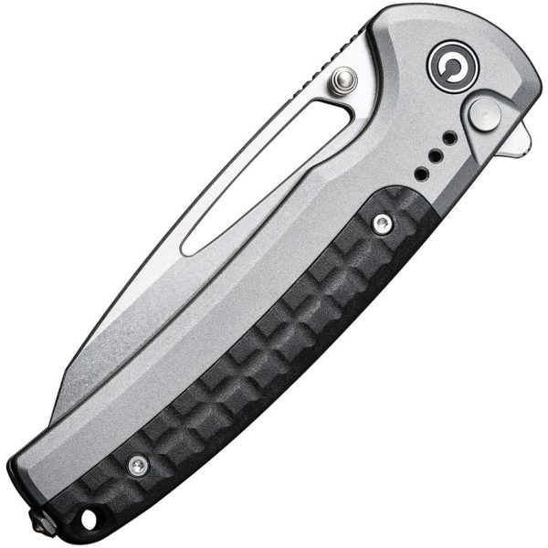 Civivi Sentinel Strike Button Lock - Gray Handle K110