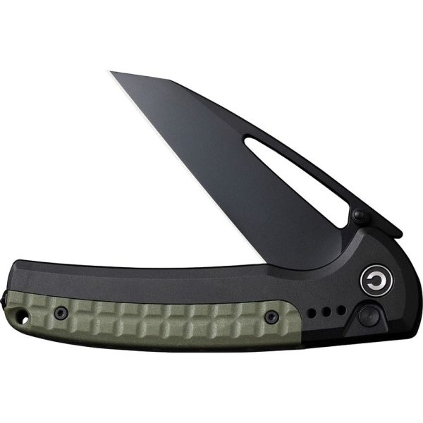 Civivi Sentinel Strike Button Lock - Green Handle K110
