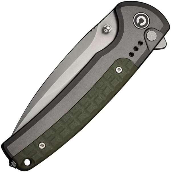 Civivi Sentinel Strike II Button Lock - Gray Nitro V