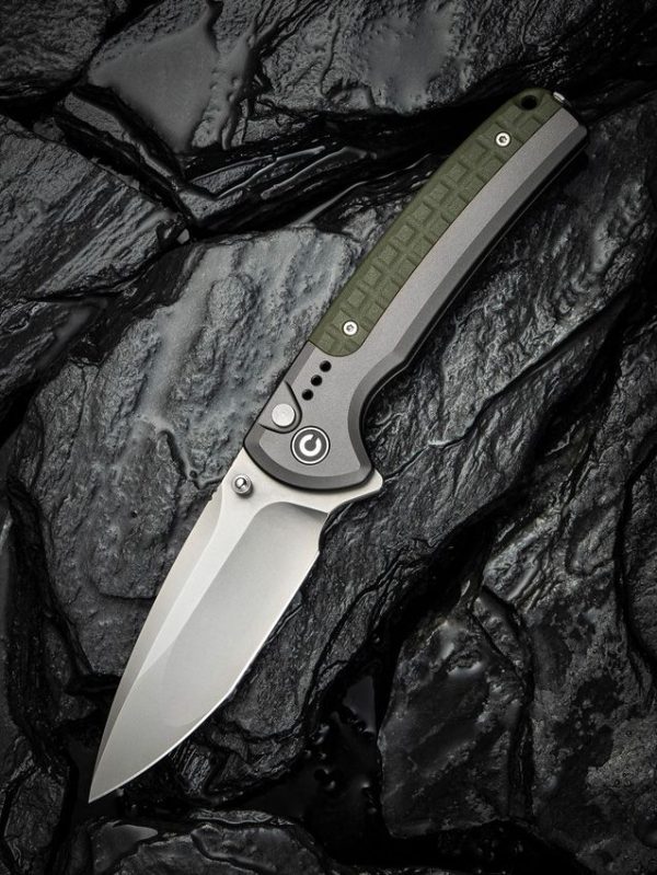 Civivi Sentinel Strike II Button Lock - Gray Nitro V