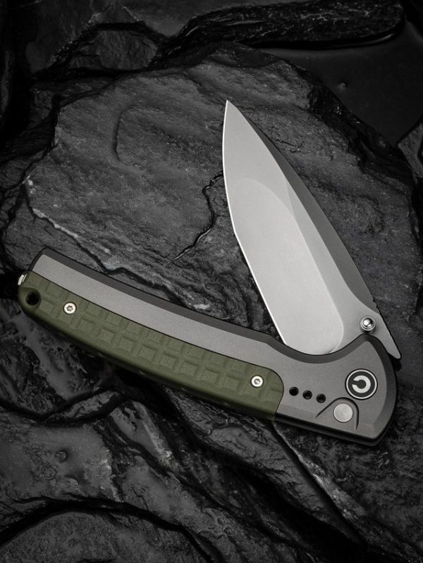 Civivi Sentinel Strike II Button Lock - Gray Nitro V