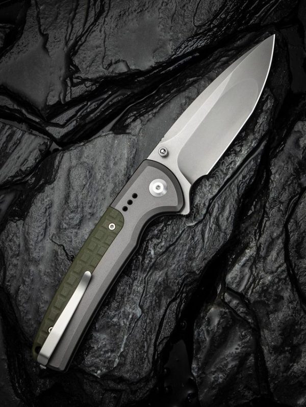 Civivi Sentinel Strike II Button Lock - Gray Nitro V