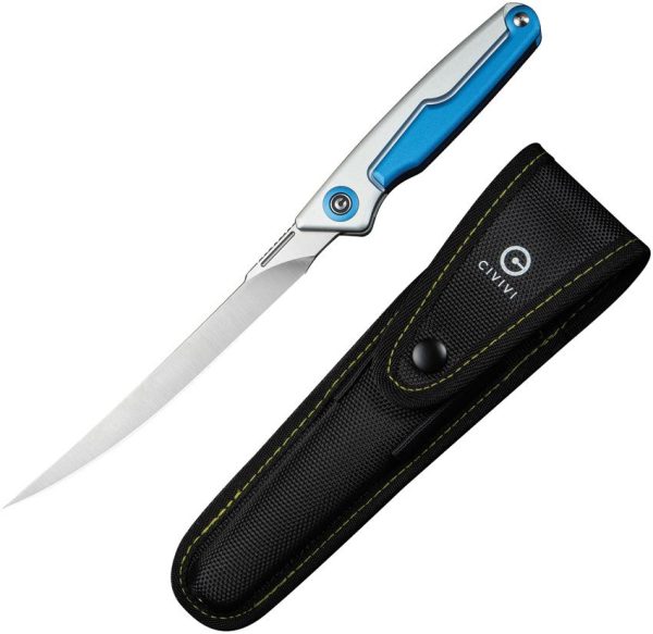 Civivi Shawka Fillet Linerlock Blue Aluminum