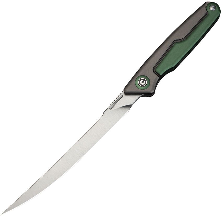 Civivi Shawka Fillet Linerlock Folding Knife Green 5.88in