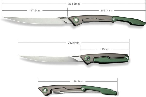 Civivi Shawka Fillet Linerlock Green Micarta
