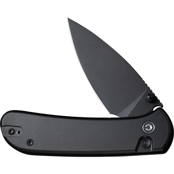 Civivi Qubit Button Lock Black Stonewash