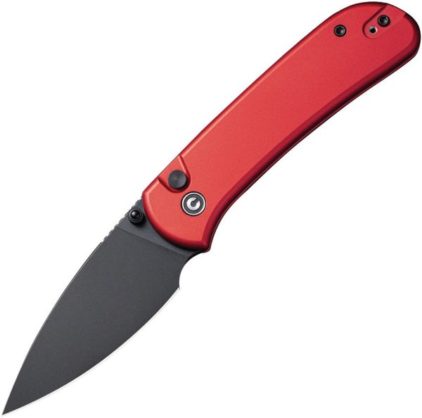 Civivi Qubit Button Lock Red Stonewash