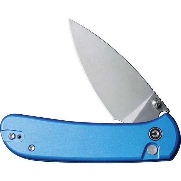 Civivi Qubit Button Lock Blue Satin