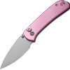 Civivi Qubit Button Lock Folding Knife 3" 14C28N Pink
