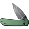 Civivi Qubit Button Lock Green Damascus