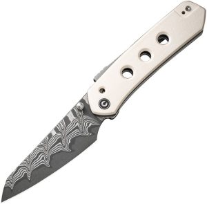 Civivi Vision FG Superlock Damascus Ivory G10