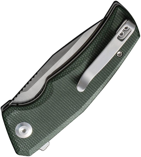 Civivi Regulatron Linerlock - Green Canvas Micarta