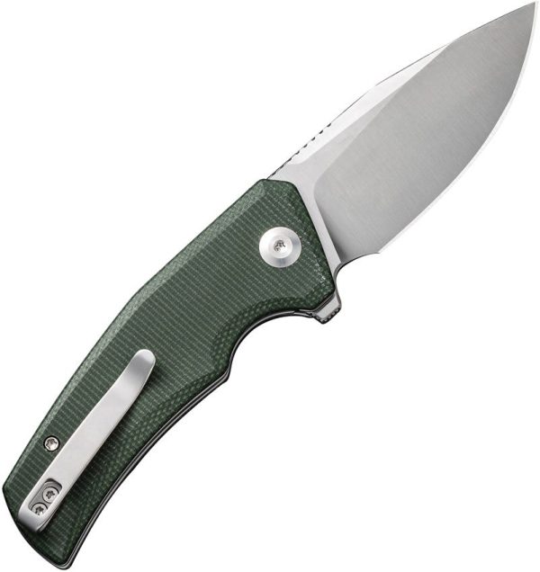 Civivi Regulatron Linerlock - Green Canvas Micarta