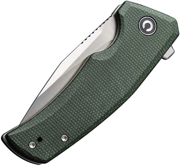 Civivi Regulatron Linerlock - Green Canvas Micarta