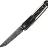 Civivi KwaiQ Linerlock Folding Knife 3" Damascus Tanto Ivory