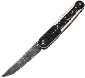 Civivi KwaiQ Linerlock Damascus Tanto Ivory