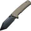 Civivi Bhaltair Linerlock Tan G10 Tanto