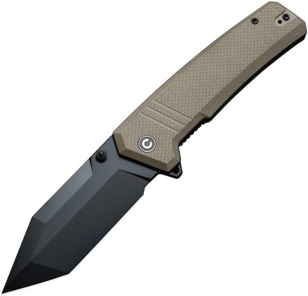 Civivi Bhaltair Linerlock Tan G10 Tanto
