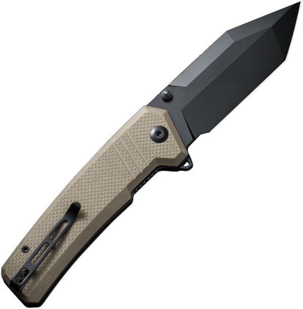 Civivi Bhaltair Linerlock Tan G10 Tanto