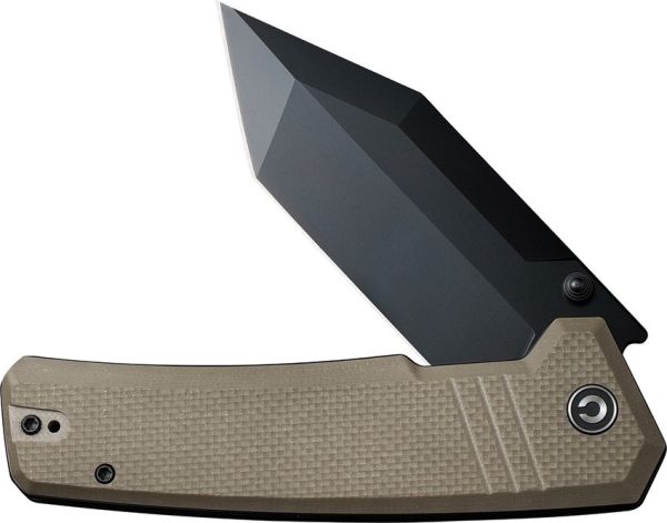 Civivi Bhaltair Linerlock Tan G10 Tanto
