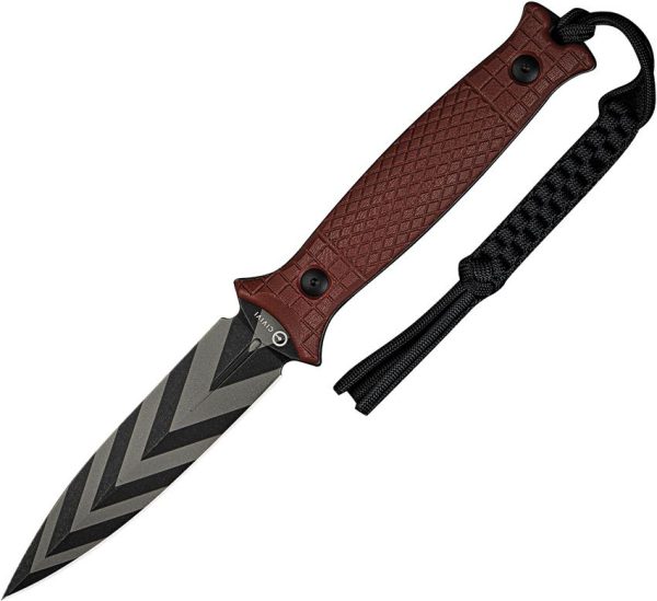 Civivi Perfrico Fixed Blade Burgundy Dagger