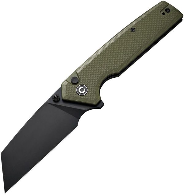 CIVC230283.jpg Civivi Amirite Button Lock OD Green G10