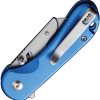 Civivi Elementum Utility Button Lock Blue Aluminum