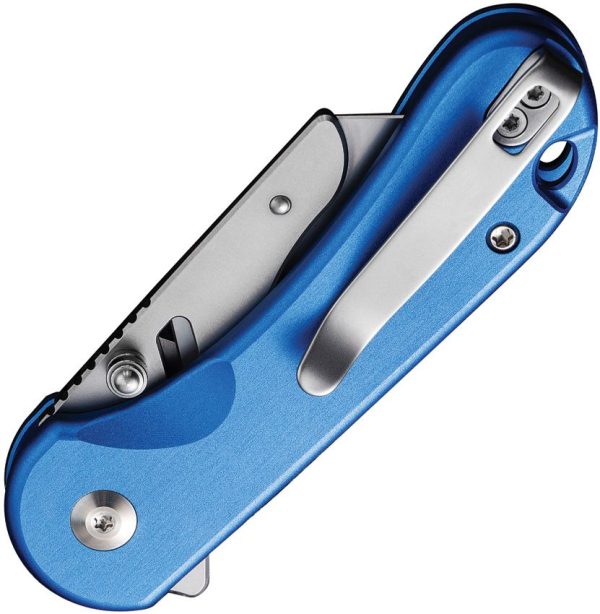 Civivi Elementum Utility Button Lock Blue Aluminum