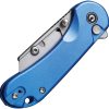 Civivi Elementum Utility Button Lock Blue Aluminum