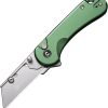 Civivi Elementum Utility Button Lock - Green Aluminum