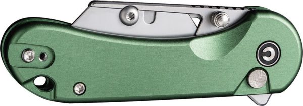 Civivi Elementum Utility Button Lock - Green Aluminum